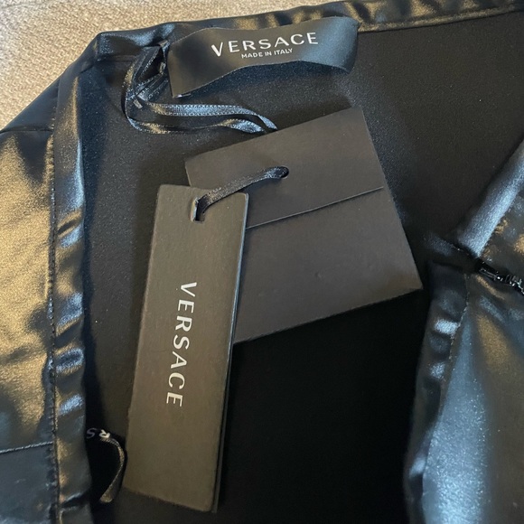Versace Midi Satin/leather feel skirt L/XL - Picture 5 of 6